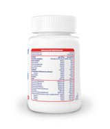 COPLEFOR B - SUPLEMENTO ALIMENTICIO. Omega 3, 6 y 9 y Complejo B. Frasco con información de tabla nutrimental.