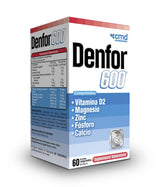 DENFOR 600 Vitamina D2, magnesio, Zinc y Fósforo con 60 Comprimidos. - Biofarma