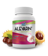 ALEVARIN - MEDICAMENTO HERBOLARIO. Producto con Castaño de indias para la circulación y varices. Imagen del producto con castaño de indias en segundo plano.