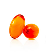 DEKA 32 - SUPLEMENTO ALIMENTICIO. Capsulas con Vitamina D3 + Vitamina K2 + Aceite de semilla de linaza. Muestra de capsulas de gelatina blanda.
