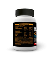 LIBREX CÚRCUMA - SUPLEMENTO ALIMENTICIO. Frasco muestra con información de tabla nutrimental.