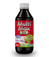 MULTIMAX KID- SUPLEMENTO ALIMENTICIO, Lisina, Inositol, calcio y Vitaminas. Imagen muestra de frasco.