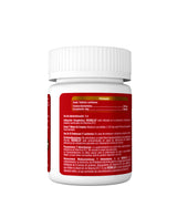REDBELGY - MEDICAMENTO VITAMÍNICO, B12. Frasco muestra con información de tabla nutrimental.