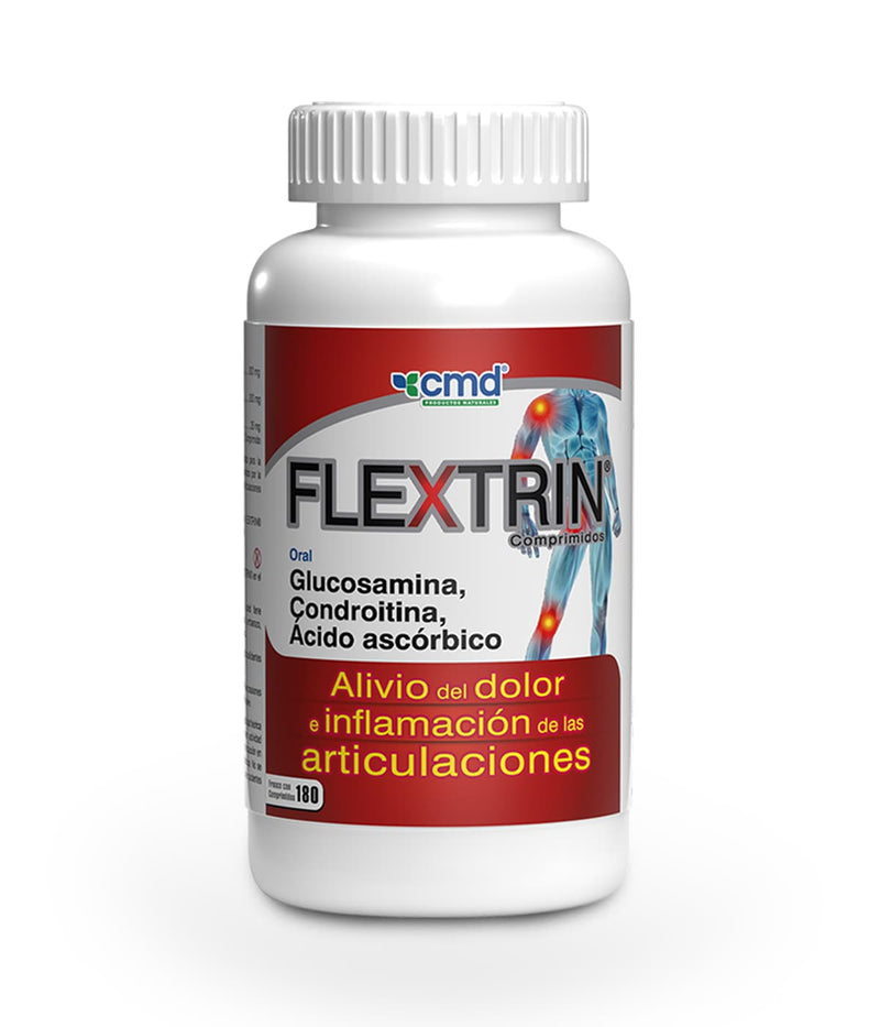 FLEXTRIN Glucosamina, Condroitina y Ácido ascórbico con 180 Comprimidos. - Biofarma