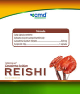 Hongo Reishi - 60 Cápsulas con 250mg - Suplemento de Ganoderma Lucidum