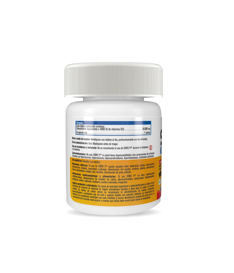 Soru V - Vitamina D3 C/30 tabletas masticables